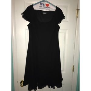 DRESS BARN midi black dress